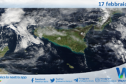 Meteo Sicilia: immagine satellitare Nasa di lunedì 17 febbraio 2025