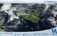 Meteo Sicilia: immagine satellitare Nasa di lunedì 17 febbraio 2025