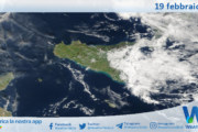 Meteo Sicilia: immagine satellitare Nasa di mercoledì 19 febbraio 2025