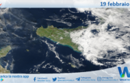 Meteo Sicilia: immagine satellitare Nasa di mercoledì 19 febbraio 2025