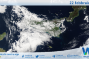 Meteo Sicilia: immagine satellitare Nasa di sabato 22 febbraio 2025