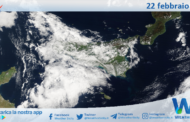 Meteo Sicilia: immagine satellitare Nasa di sabato 22 febbraio 2025