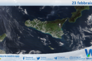 Meteo Sicilia: immagine satellitare Nasa di domenica 23 febbraio 2025