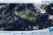 Meteo Sicilia: immagine satellitare Nasa di martedì 25 febbraio 2025