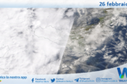 Meteo Sicilia: immagine satellitare Nasa di mercoledì 26 febbraio 2025