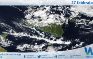 Meteo Sicilia: immagine satellitare Nasa di giovedì 27 febbraio 2025