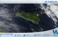 Meteo Sicilia: immagine satellitare Nasa di venerdì 28 febbraio 2025