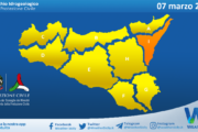 Meteo Sicilia: bollettino di allerta meteo per domani, venerdì 07 marzo 2025