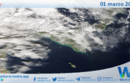 Meteo Sicilia: immagine satellitare Nasa di sabato 01 marzo 2025