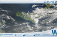 Meteo Sicilia: immagine satellitare Nasa di lunedì 03 marzo 2025