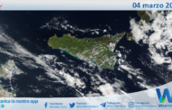 Meteo Sicilia: immagine satellitare Nasa di martedì 04 marzo 2025