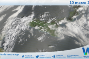 Meteo Sicilia: immagine satellitare Nasa di lunedì 10 marzo 2025