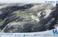 Meteo Sicilia: immagine satellitare Nasa di martedì 11 marzo 2025