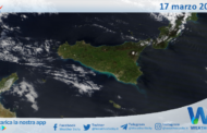 Meteo Sicilia: immagine satellitare Nasa di lunedì 17 marzo 2025