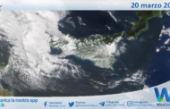 Meteo Sicilia: immagine satellitare Nasa di giovedì 20 marzo 2025