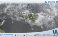 Meteo Sicilia: immagine satellitare Nasa di sabato 22 marzo 2025